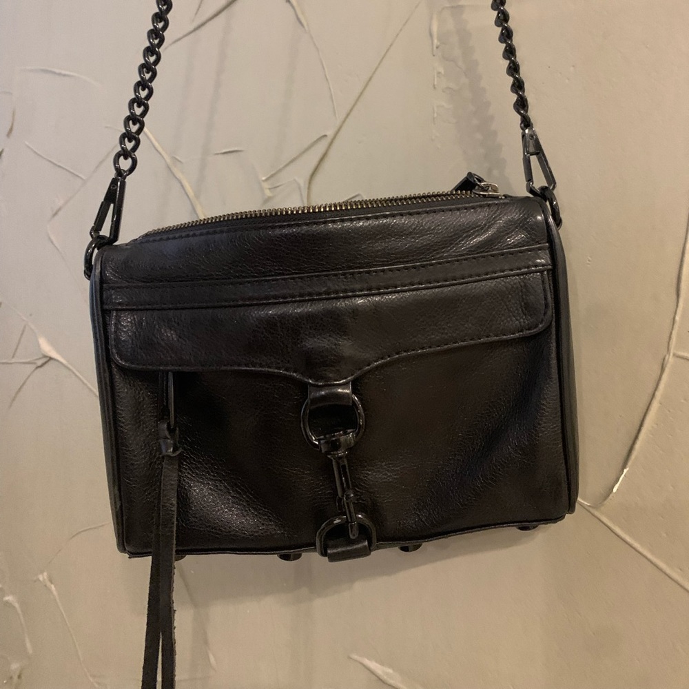 Rebecca Minkoff black leather crossbody bag